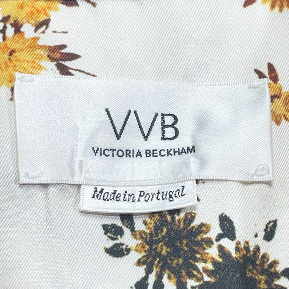 Victoria Victoria Beckham Floral Poly Twill Blouse Large - Picture 5 of 5
